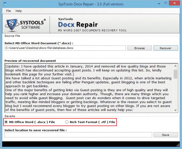 How To Repair Docx Files Using Docx Repair In 4 Easy Steps