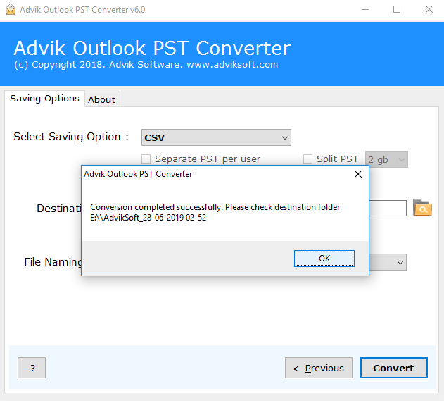 export contacts from PST File